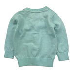 TRUSSARDI cardigan tinta unita con logo Verde acqua per Neonato TIA25010CD VERDE ACQUA TRUSSARDI 