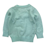 TRUSSARDI cardigan tinta unita con logo Verde acqua per Neonato TIA25010CD VERDE ACQUA TRUSSARDI 