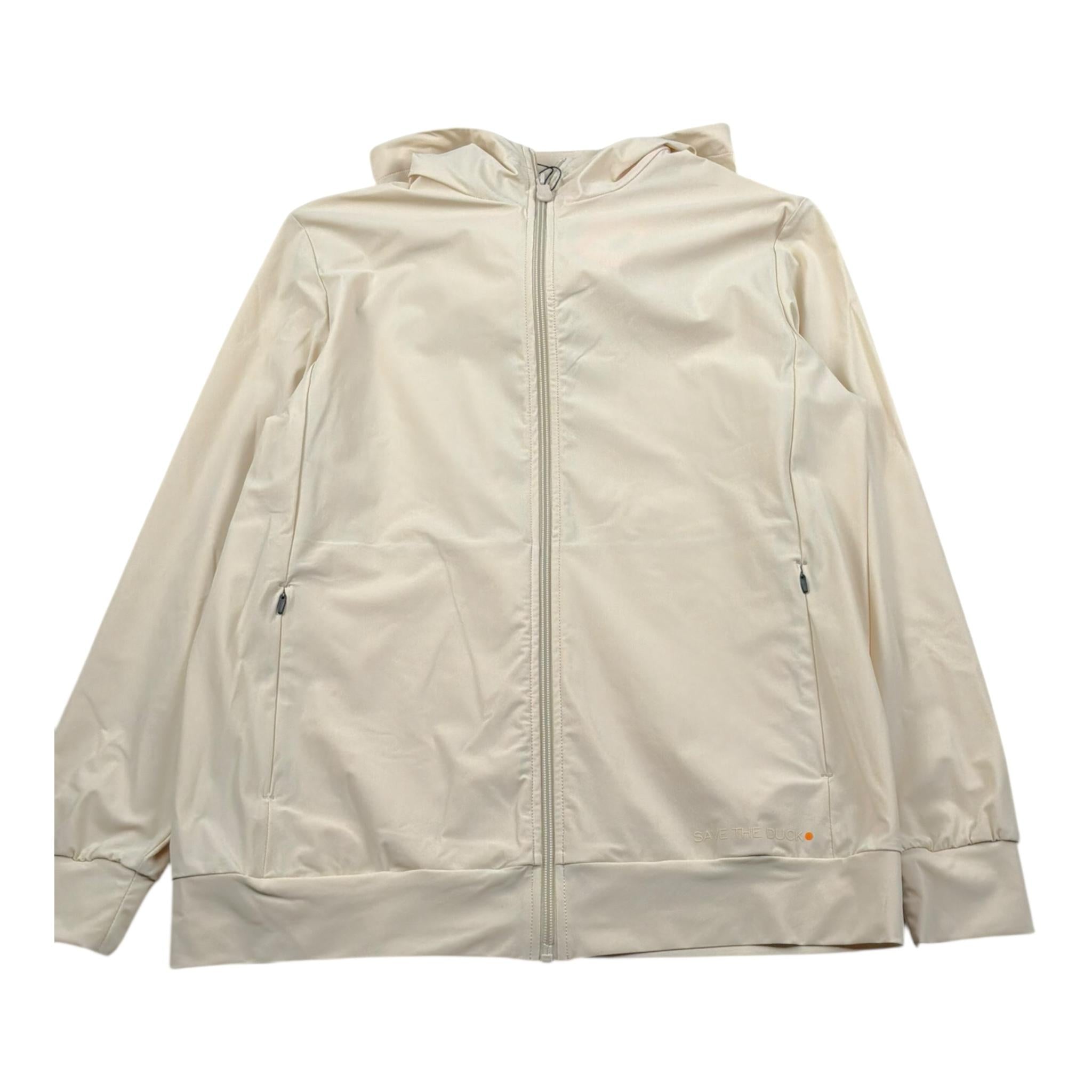 Save The Duck Giubbino Tinta Unita con Zip E Cappuccio per Bambino JF2212X BEIGE SAVE THE DUCK 