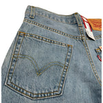 Levi'S Bermuda In Denim Tinta Unita con Girovita Regolabile per Bambino 8EK286X AZZURRO LEVI'S 