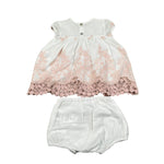 Caffe' D'Orzo Completo Tinta Unita Camicia-Coulotte per Neonata ZW1031 BIANCO CAFFE' D'ORZO 