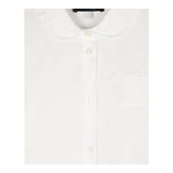 EMPORIO ARMANI camicia tinta unita manica lunga con logo Bianco per Bambina 6D3C02 BIANCO EMPORIO ARMANI 