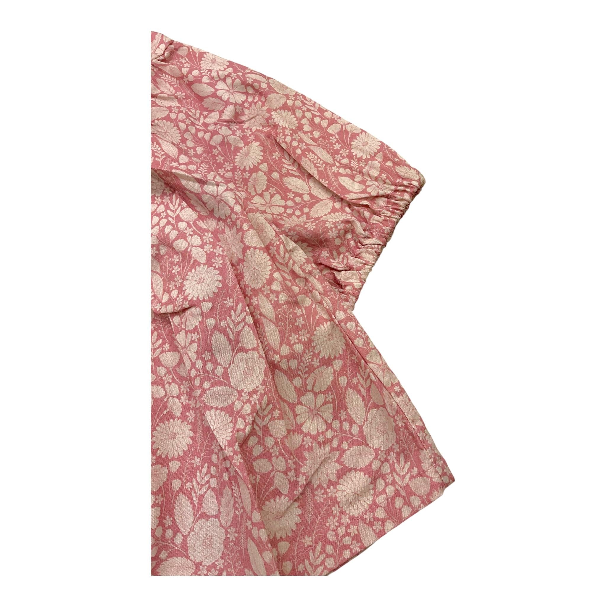 Babe & Tess Camicia Tinta Unita con Stampa Fiori per Bambina 03518078 ROSA BABE & TESS 