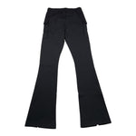 MISS BLUMARINE pantalone tinta unita con elastico in vita modello zampa Nero per Bambina IF4051 NERO MISS BLUMARINE 