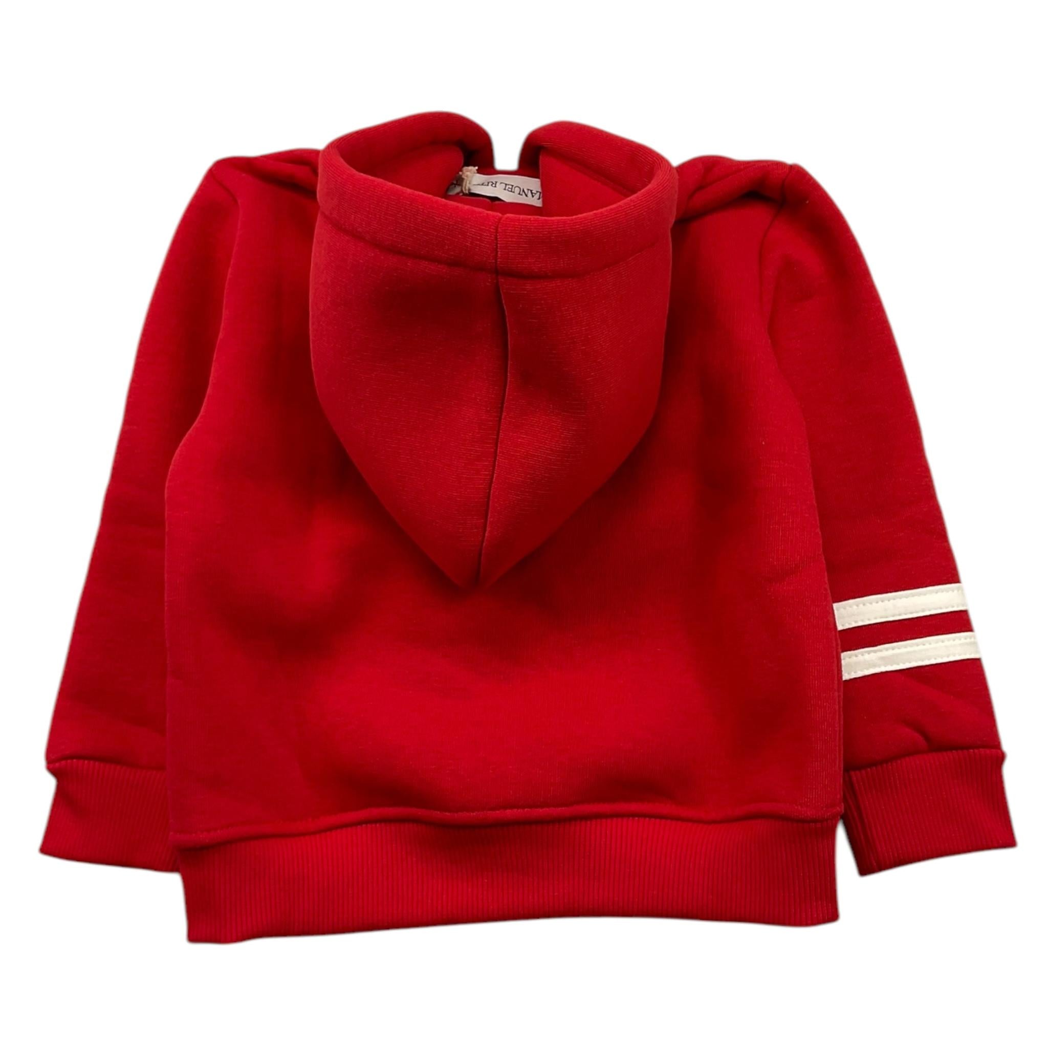 MANUEL RITZ felpa con zip e cappuccio tinta unita Rosso per Bambino MR2819 ROSSO MANUEL RITZ 