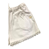 Tartine Et Chocolat Solid Color Shorts With Elastic Waist White For Baby Girls