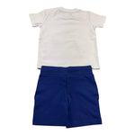 Daniele Alessandrini Completo 2 Pezzi T-Shirt-Bermuda per Neonato 1296K0945 BIANCO/BLU DANIELE ALESSANDRINI 