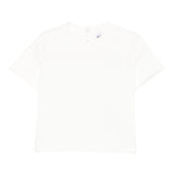 Emporio Armani T-Shirt Girocollo Tinta Unita con Logo per Bambino EB000166 PANNA EMPORIO ARMANI 