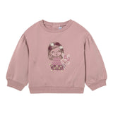 MAYORAL felpa girocollo tinta unita con stampa Rosa per Bambina 247613J ROSA MAYORAL 