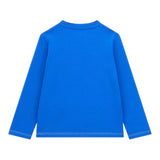 GUESS shirt girocollo tinta unita con stampa Cobalto per Neonato N4YI01K8HM4XX COBALTO GUESS 