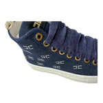 ELISABETTA FRANCHI sneakers tinta unita in denim con suola in contrasto Blu per Bambina F4A9E0107 BLU ELISABETTA FRANCHI 