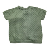Wedoble Green Baby Boy Solid Color Openwork Knit T-Shirt