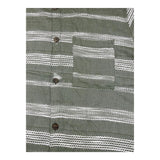 I'M Brian Green Striped Half Sleeve Solid Color Shirt for Kids