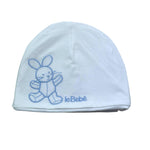Le Bebe' Cappello Tinta Unita con Stampa per Neonato LBB5263 BIANCO LE BEBE' 