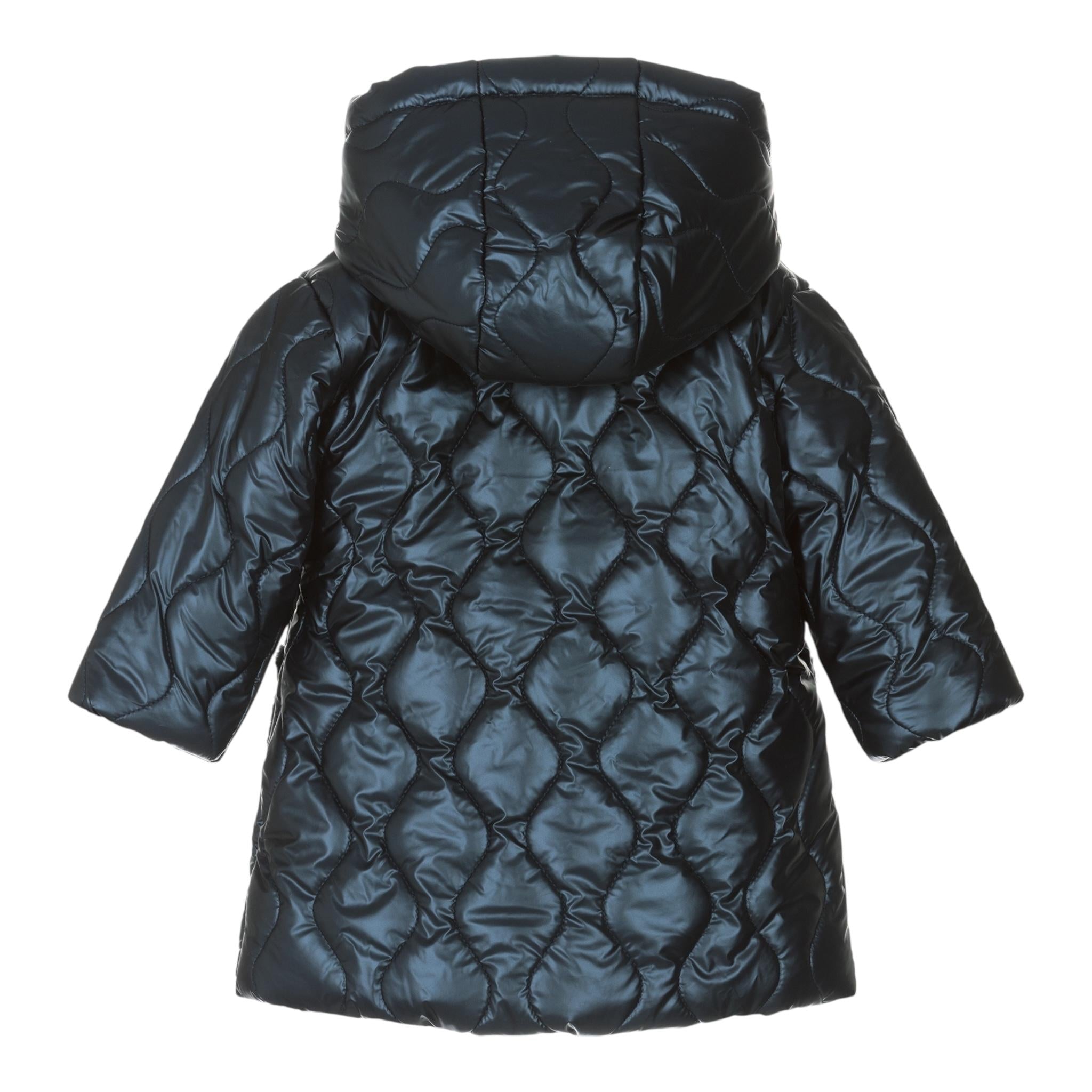 CARRE'MENT BEAU giubbino tinta unita con cappuccio e zip Blu per Neonata Y30231 BLU CARRE'MENT BEAU 