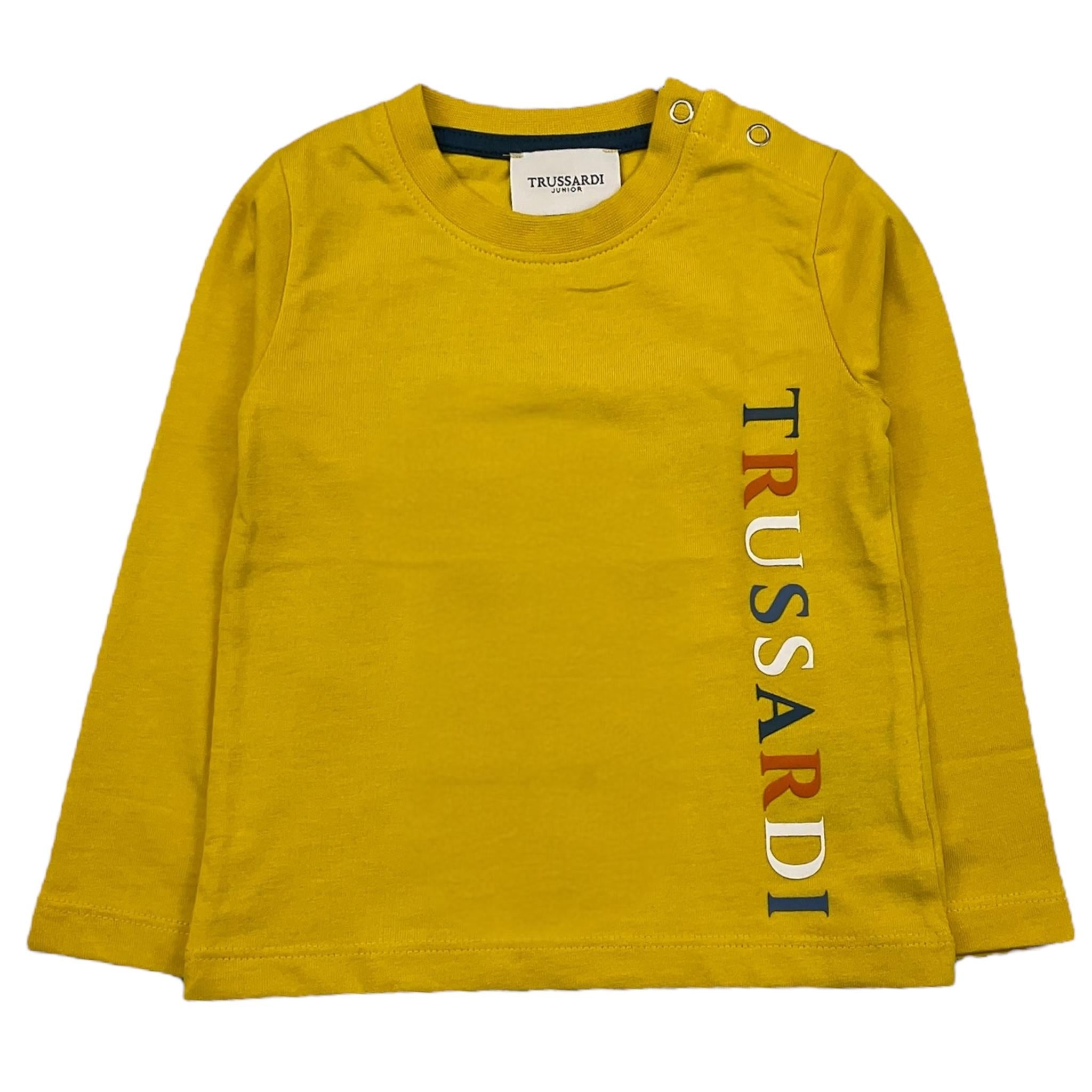TRUSSARDI shirt girocollo tinta unita Giallo per Bambino TIA23141TS GIALLO TRUSSARDI 