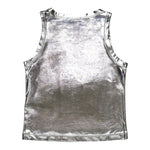 Diesel Canotta Tinta Unita con Logo per Bambina J02178 ARGENTO DIESEL 