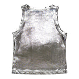 Diesel Canotta Tinta Unita con Logo per Bambina J02178 ARGENTO DIESEL 