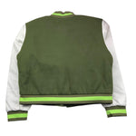 JANICE giubbino modello college con maniche in contrasto Verde per Bambina JN607R VERDE JANICE 