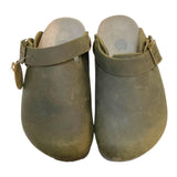 Genuins Sandal Model Slipper Solid Color With Green Buckle For Children