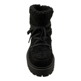 IL GUFO stivali tinta unita in teddy e lacci Nero per Bambina A24XG835NABUK NERO IL GUFO 