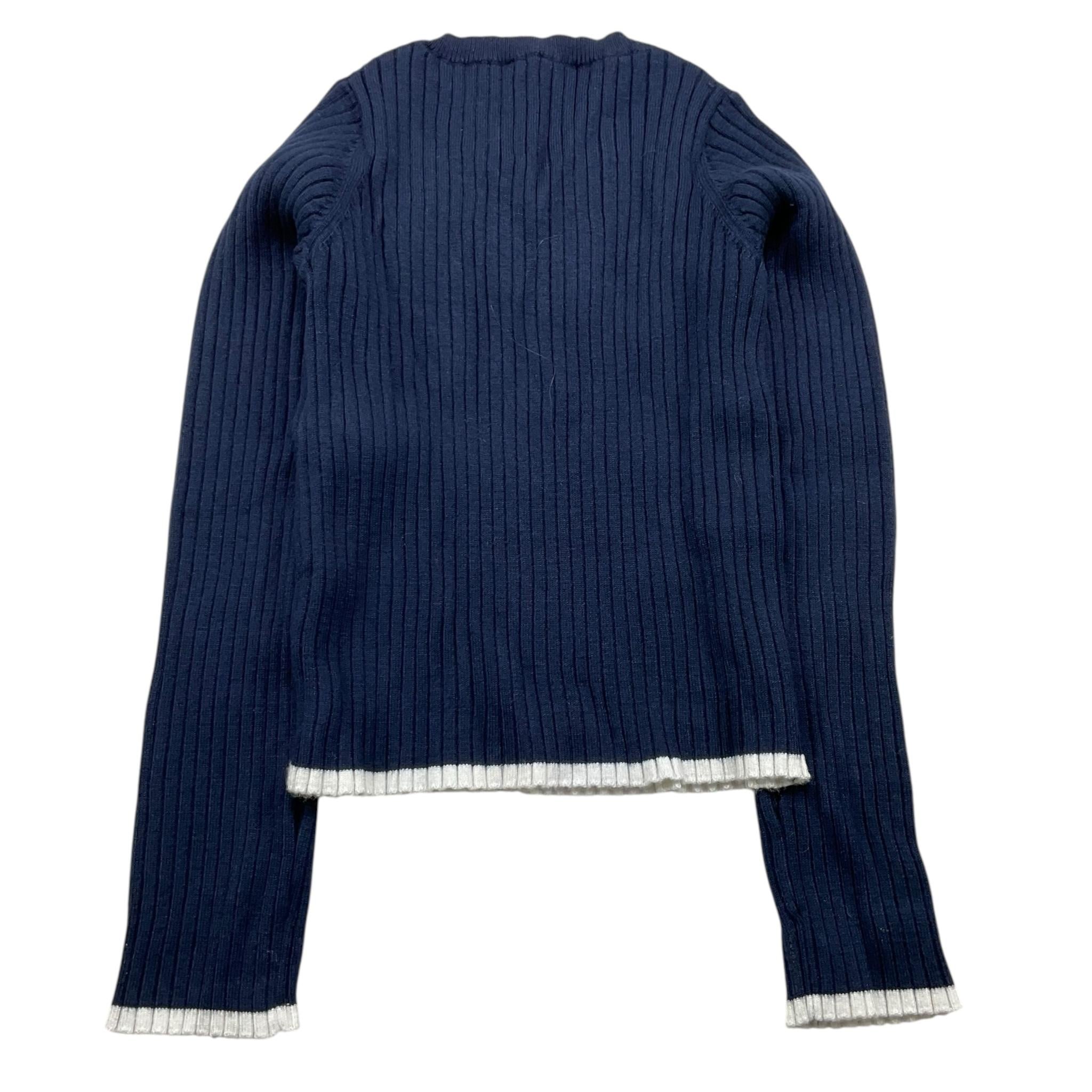 LIU JO maglia tinta unita cn profili in contrasto Blu per Bambina GF4138 BLU LIU JO 