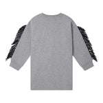 Stella Mccartney Abito Tinta Unita In Felpa con Stampa per Bambina TW1D90 GRIGIO STELLA McCARTNEY 