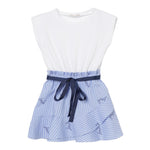 Liu Jo Abito Bicolore con Fantasia A Righe per Neonata KA5049NX BIANCO/AZZURRO LIU JO 