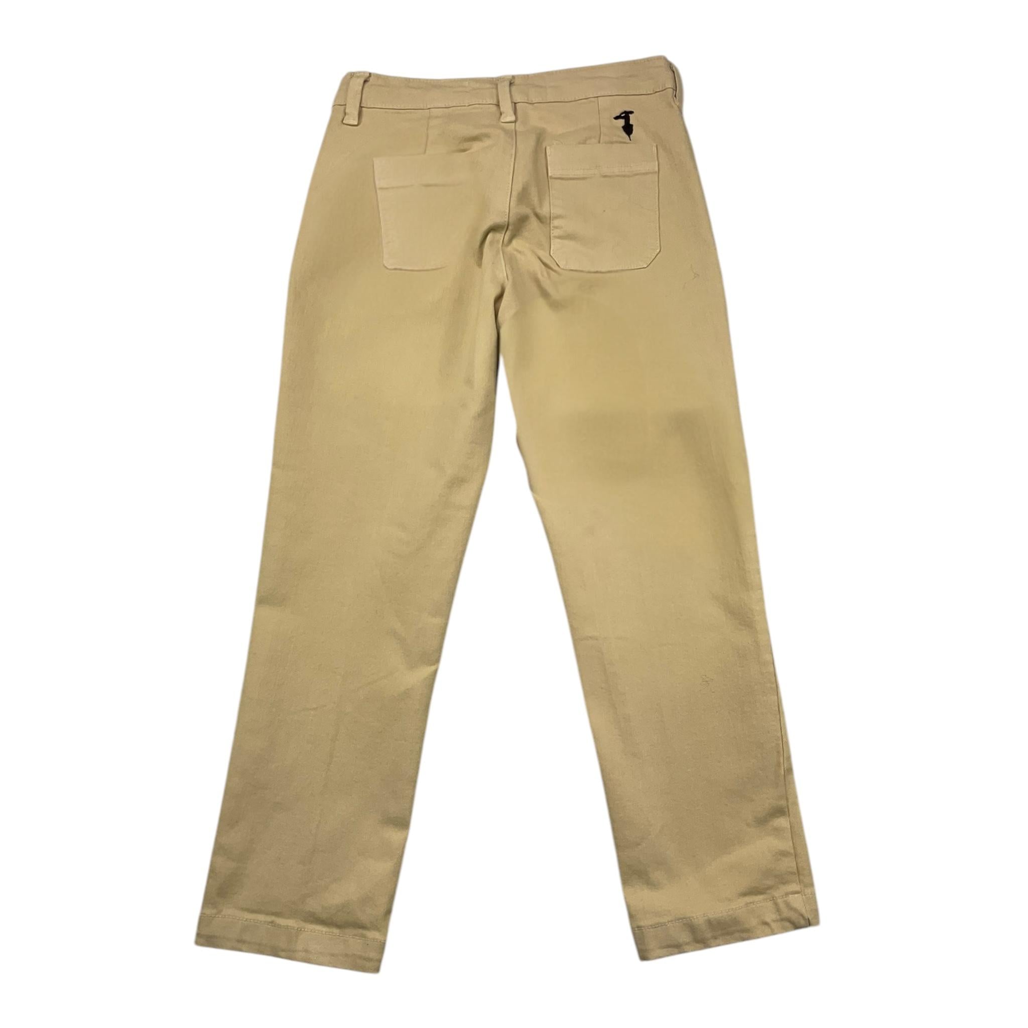 TRUSSARDI pantalone tinta unita con girovita regolabile Beige per Bambino TBA25066PA BEIGE TRUSSARDI 
