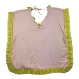 Selini Action Plain Loose Fit Shirt With Pink Appliques For Girls