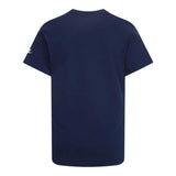 Nike T-Shirt Girocollo Tinta Unita con Logo per Bambino 86J575 BLU NIKE 