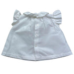 Le Bebe' Camicia Tinta Unita con Rouches per Neonata LBG6399 BIANCO LE BEBE' 