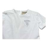 Trussardi Abito Mezza Manica Tinta Unita per Bambina TGP26059VE BIANCO TRUSSARDI 