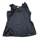 Liu Jo Solid Color Sleeveless Shirt With Black Frill For Girls