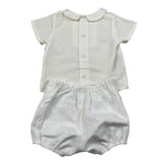 Paz Rodriguez Completo 2 Pezzi Camicia-Culote per Neonata 006151565 BIANCO PAZ RODRIGUEZ 