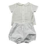Paz Rodriguez Completo 2 Pezzi Camicia-Culote per Neonata 006151565 BIANCO PAZ RODRIGUEZ 