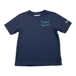 SAINT BARTH t-shirt girocollo tinta unita con stampa Blu per Bambino RAGA BLU SAINT BARTH 