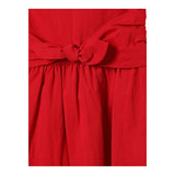 Max&Co. Abito Tinta Unita Giromanica per Bambina MX01222 ROSSO MAX&Co. 