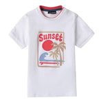 Sarabanda T-Shirt Tinta Unita con Stampa per Neonato 0B144 BIANCO SARABANDA 