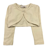 Monnalisa Plain Cream Shrug for Girls