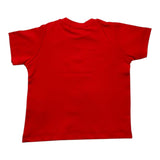 Zu+Elements Solid Color T-Shirt With Red Print For Baby