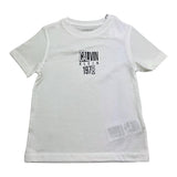 Calvin Klein T-Shirt Girocollo Tinta Unita con Stampa per Bambino IB0IB02456 BIANCO CALVIN KLEIN 