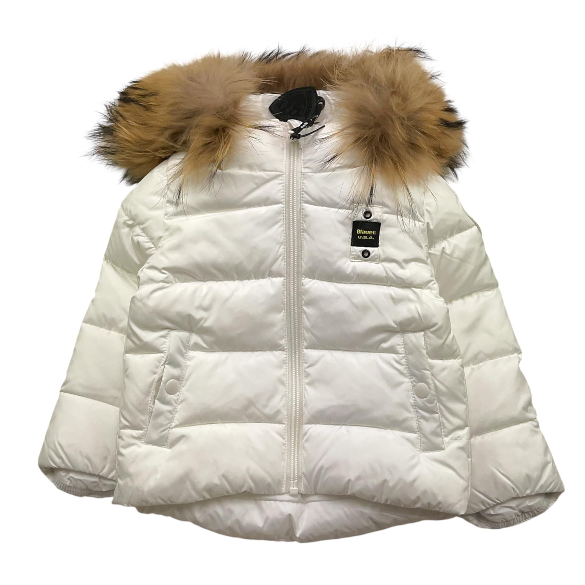 BLAUER giubbino tinta unita con zip e cappuccio Bianco per Neonato 24WBBXC02550X BIANCO BLAUER 