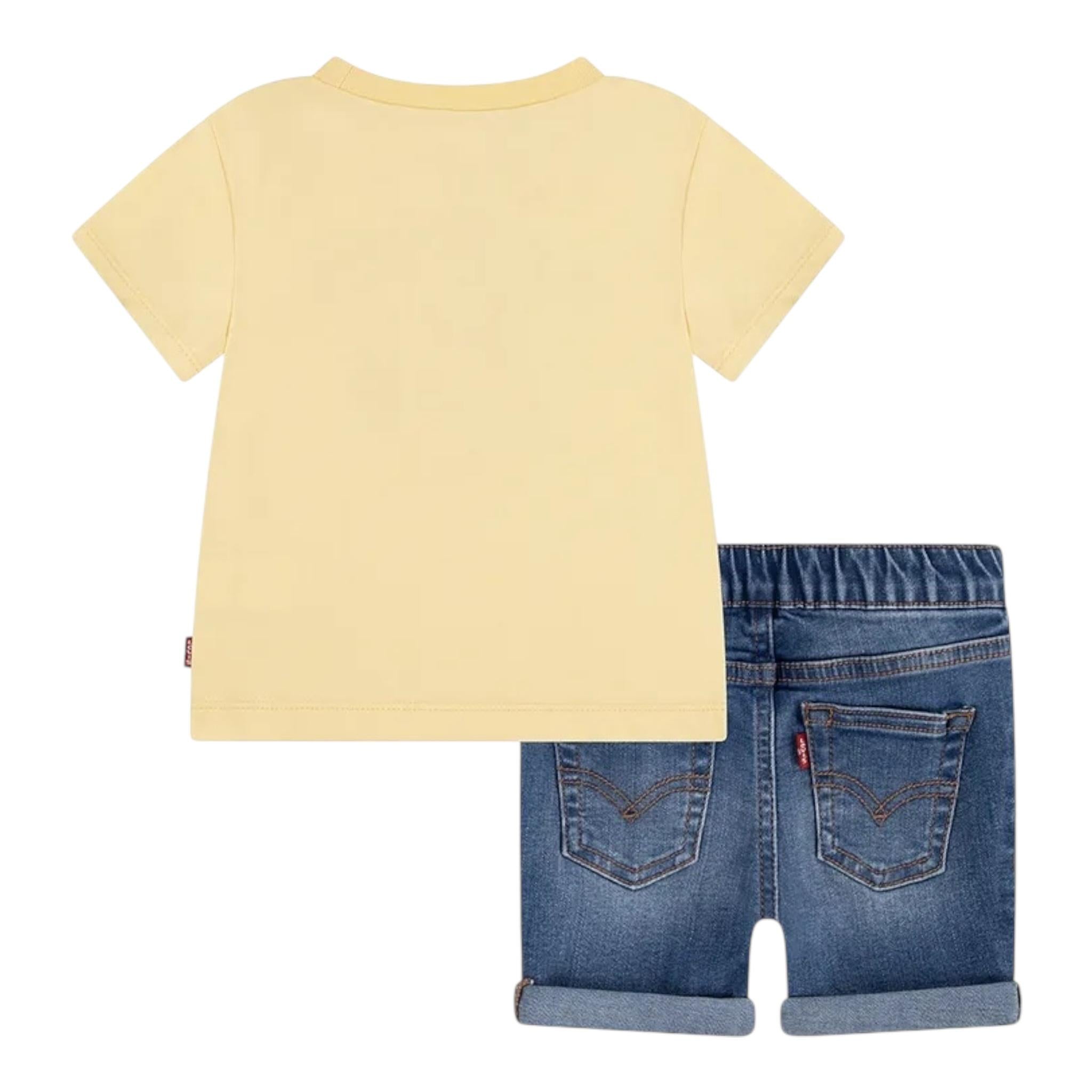 Levi'S Completo 2 Pezzi Bermuda-T-Shirt per Neonato 6EM342 GIALLO LEVI'S 