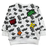 John Richmond Felpa Chiusa Girocollo Tinta Unita con Stampe per Neonato RIP26113FE BIANCO JOHN RICHMOND 