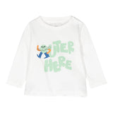 STELLA McCARTNEY shirt girocollo tinta unita con stampa in contrasto Bianco per Neonato TV8510 BIANCO STELLA McCARTNEY 