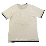 Avirex C&amp;Mt Crew Neck T-Shirt Solid Color with Contrast Print White for Kids