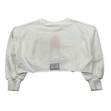 Imperial Felpa Chiusa Modello Crop Tinta Unita per Bambina LB39042G75 BIANCO IMPERIAL 