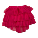 M+E' Solid Color Skirt with Tulle and Elastic Waist Fuchsia for Baby Girl