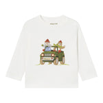 MAYORAL shirt girocollo tinta unita con stampa in contrasto Bianco per Neonato 2034 BIANCO MAYORAL 